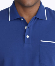Tipped Pique Polo - FINAL SALE Zoom