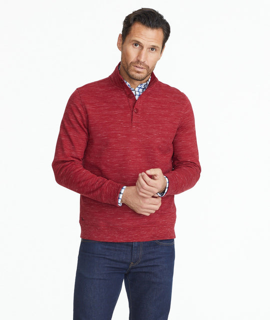 Heathered Henley Sweatshirt - FINAL SALE