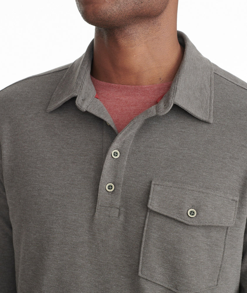Heavyweight Long-Sleeve Polo