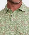 Wrinkle-Free Polo With Floral Print - FINAL SALE