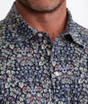 Wrinkle-Free Polo with Floral Print - FINAL SALE