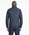 Model wearing a Dark Grey Quilted City Jacket