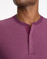 Textured Long-Sleeve Henley