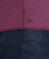 Model wearing a Purple Textured Long-Sleeve Henley