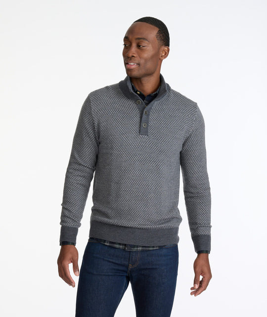 Merino Wool Button-Neck Sweater - FINAL SALE