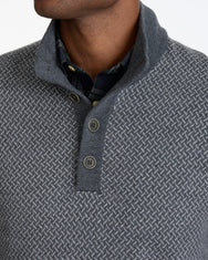 Merino Wool Button-Neck Sweater - FINAL SALE Zoom