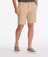 Model wearing a Tan Chino Short