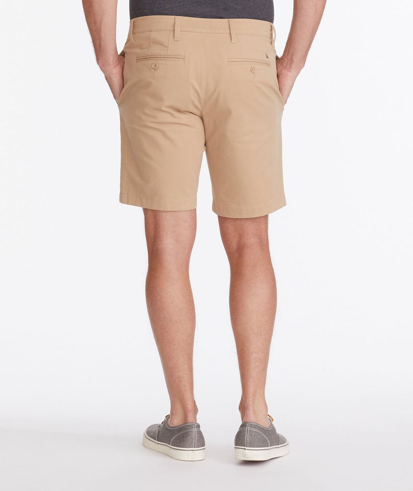 Model wearing a Tan Chino Short