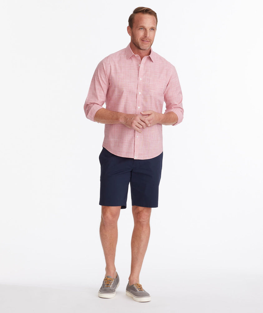 Model wearing a Navy Chino Short