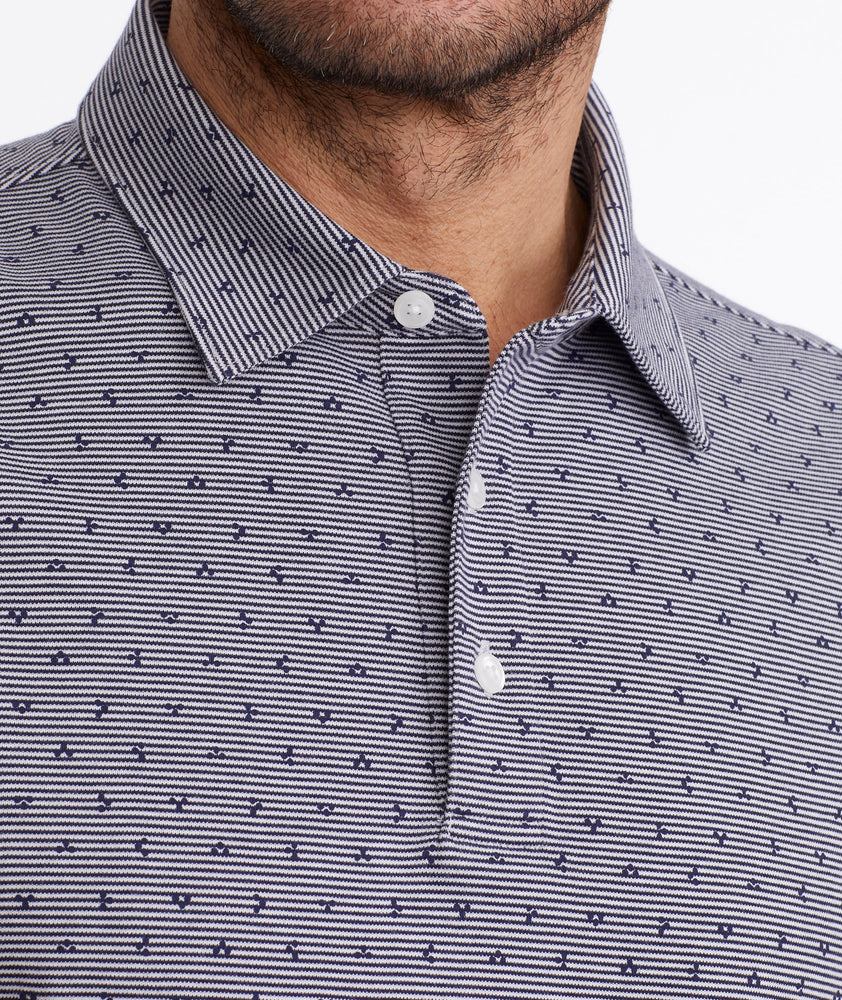 Wrinkle-Free Polo with Williams Print