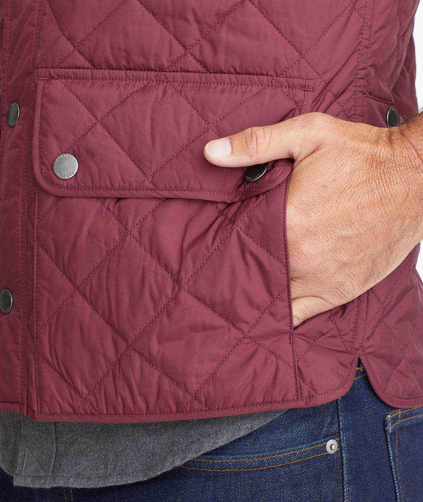 Model wearing a Quilted Field Vest